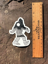 Bigfoot Nature Sticker Black & White