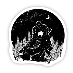 Midnight Bear Sticker